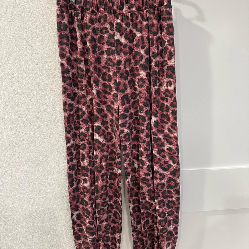 Leopard Print Jogger Pants